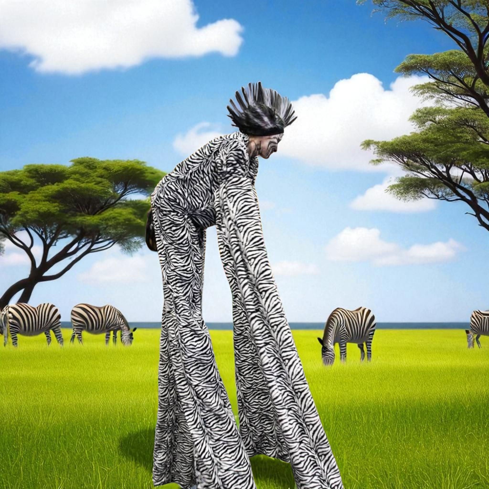 4 X LEGGED STILT WALKERS